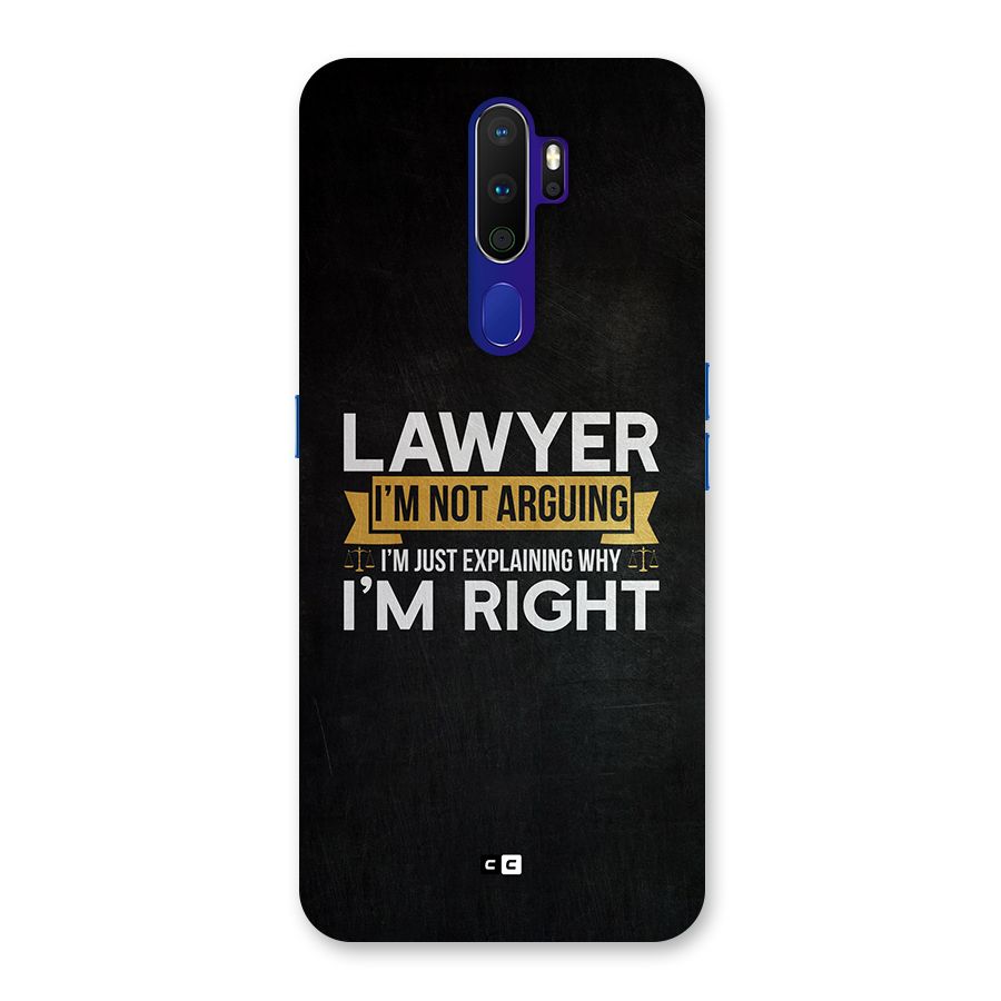 Lawyer Explains Back Case for Oppo A9 (2020)