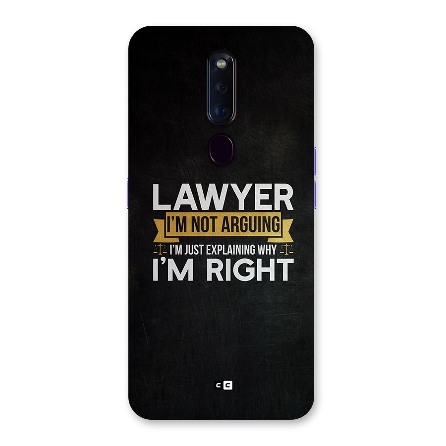 Lawyer Explains Back Case for Oppo F11 Pro