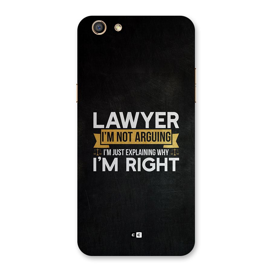 Lawyer Explains Back Case for Oppo F3
