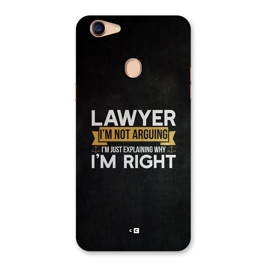 Lawyer Explains Back Case for Oppo F5