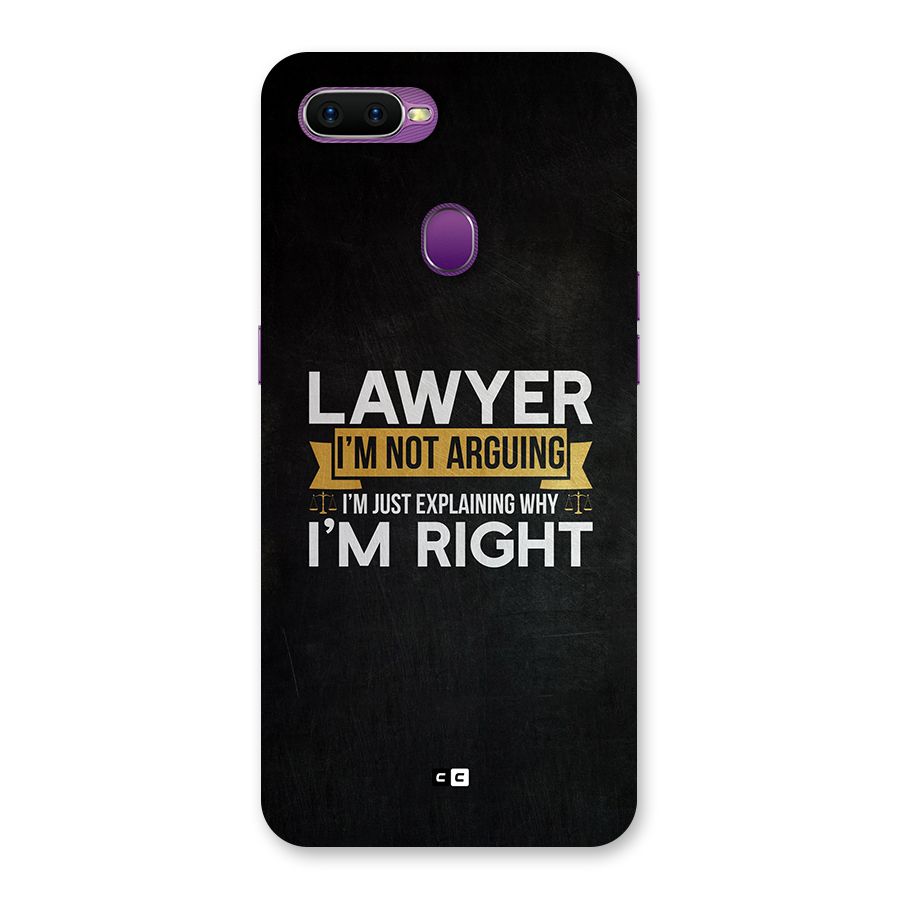 Lawyer Explains Back Case for Oppo F9
