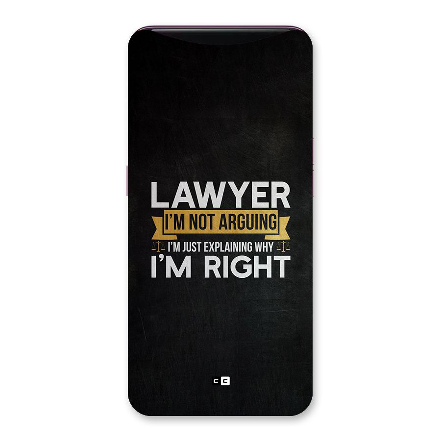 Lawyer Explains Back Case for Oppo Find X