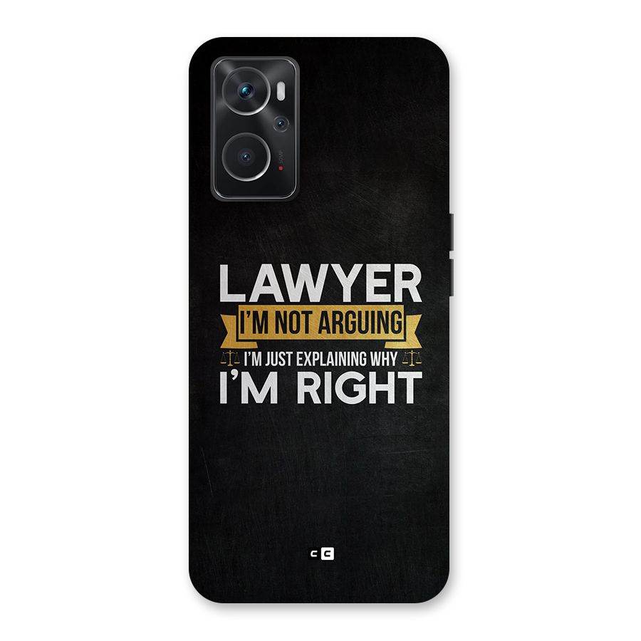 Lawyer Explains Back Case for Oppo K10 4G