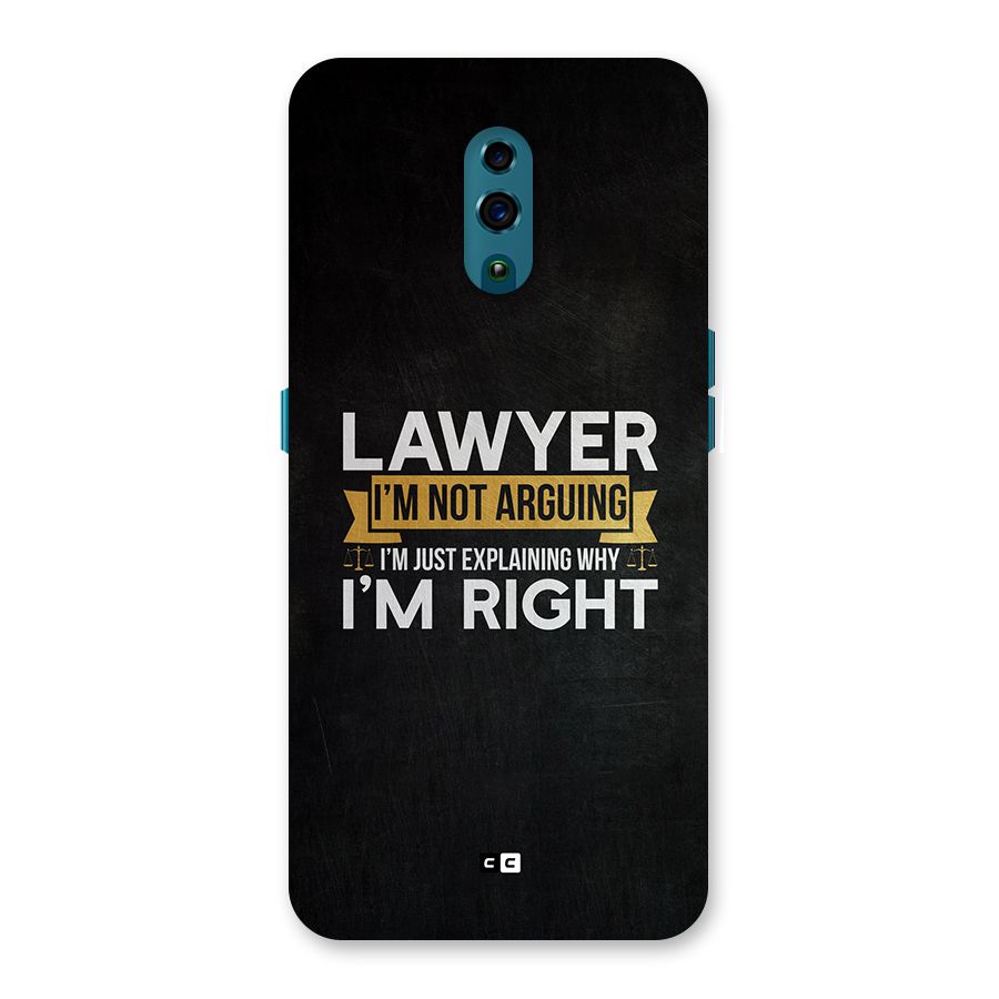 Lawyer Explains Back Case for Oppo Reno