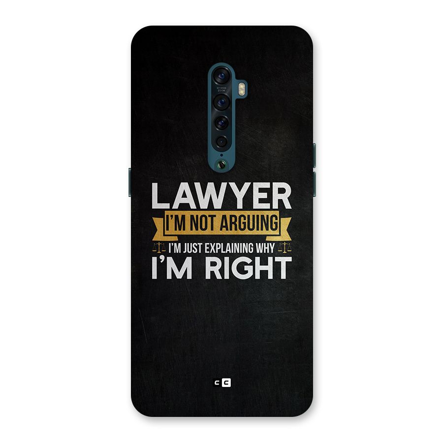 Lawyer Explains Back Case for Oppo Reno2