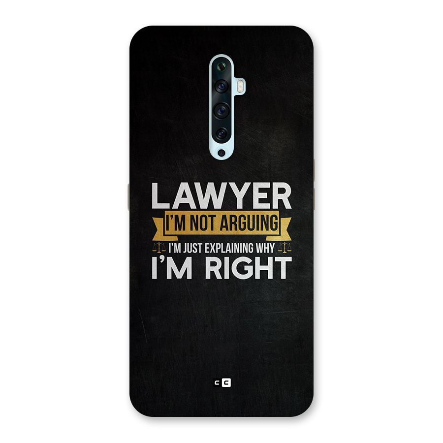 Lawyer Explains Back Case for Oppo Reno2 F