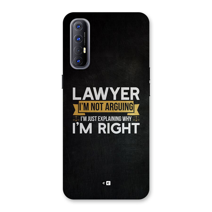 Lawyer Explains Back Case for Oppo Reno3 Pro