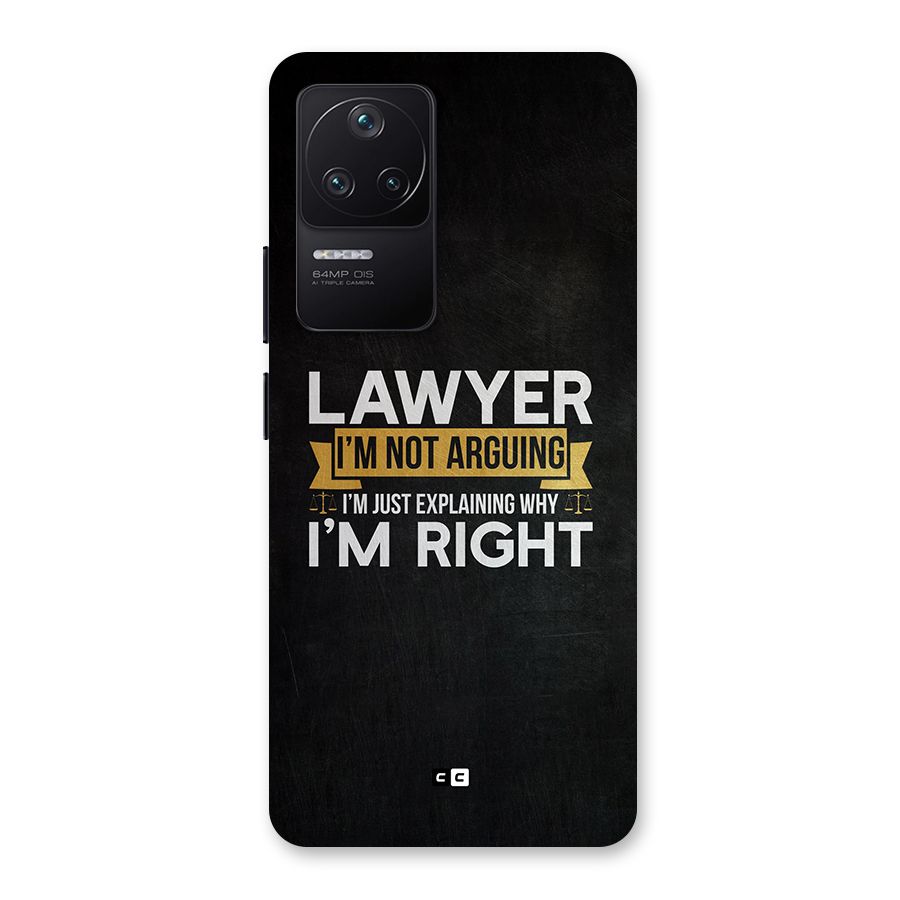 Lawyer Explains Back Case for Poco F4 5G