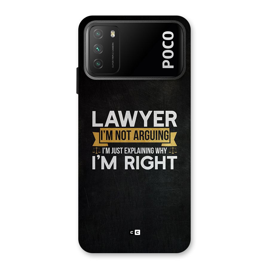 Lawyer Explains Back Case for Poco M3