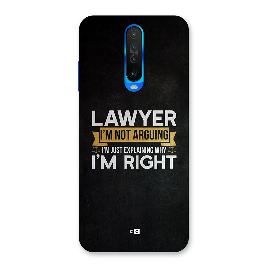 Lawyer Explains Back Case for Poco X2