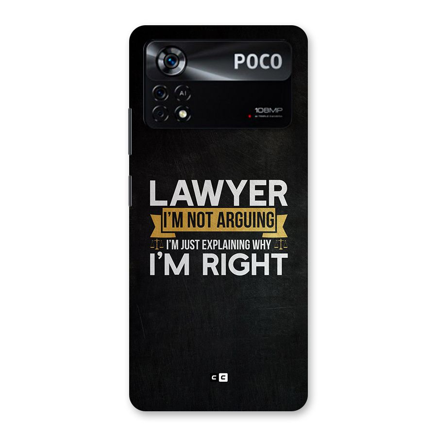 Lawyer Explains Back Case for Poco X4 Pro 5G