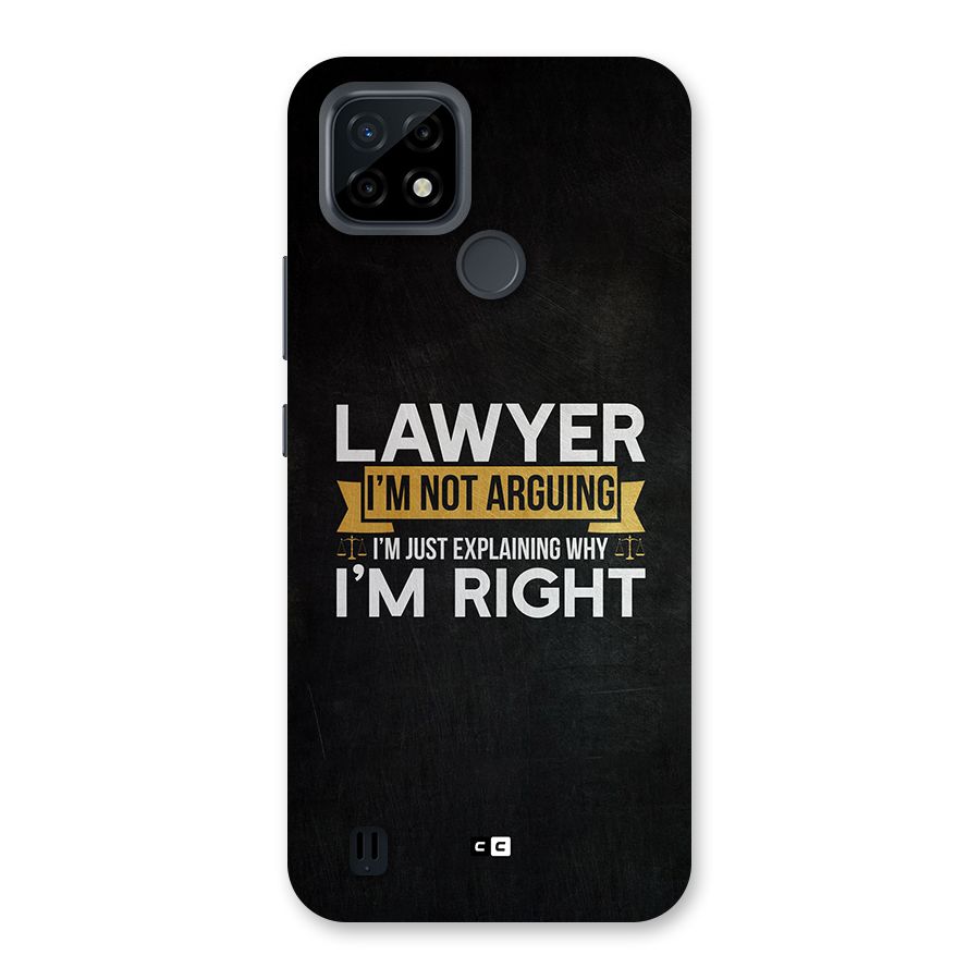 Lawyer Explains Back Case for Realme C21