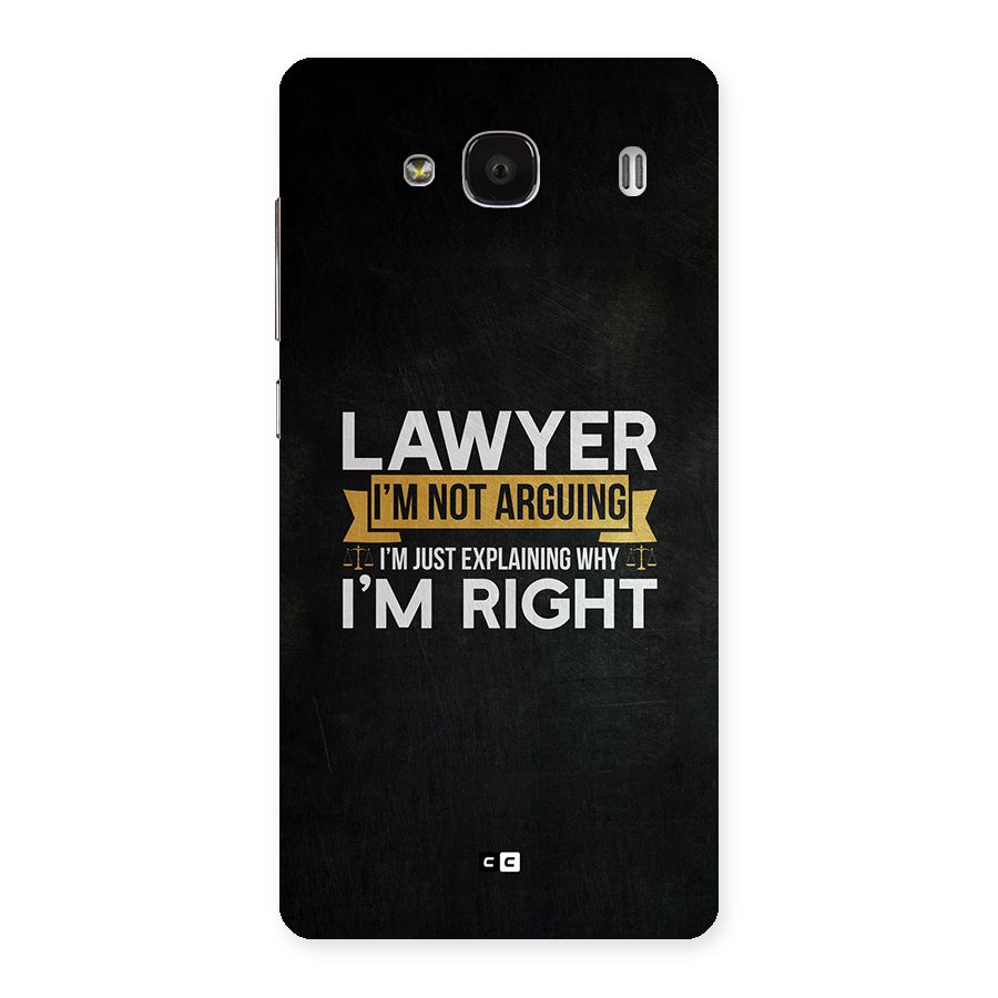 Lawyer Explains Back Case for Redmi 2