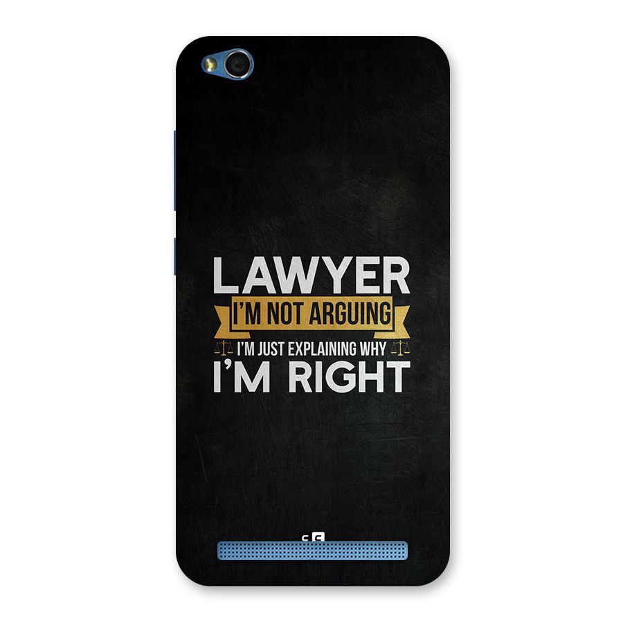 Lawyer Explains Back Case for Redmi 5A