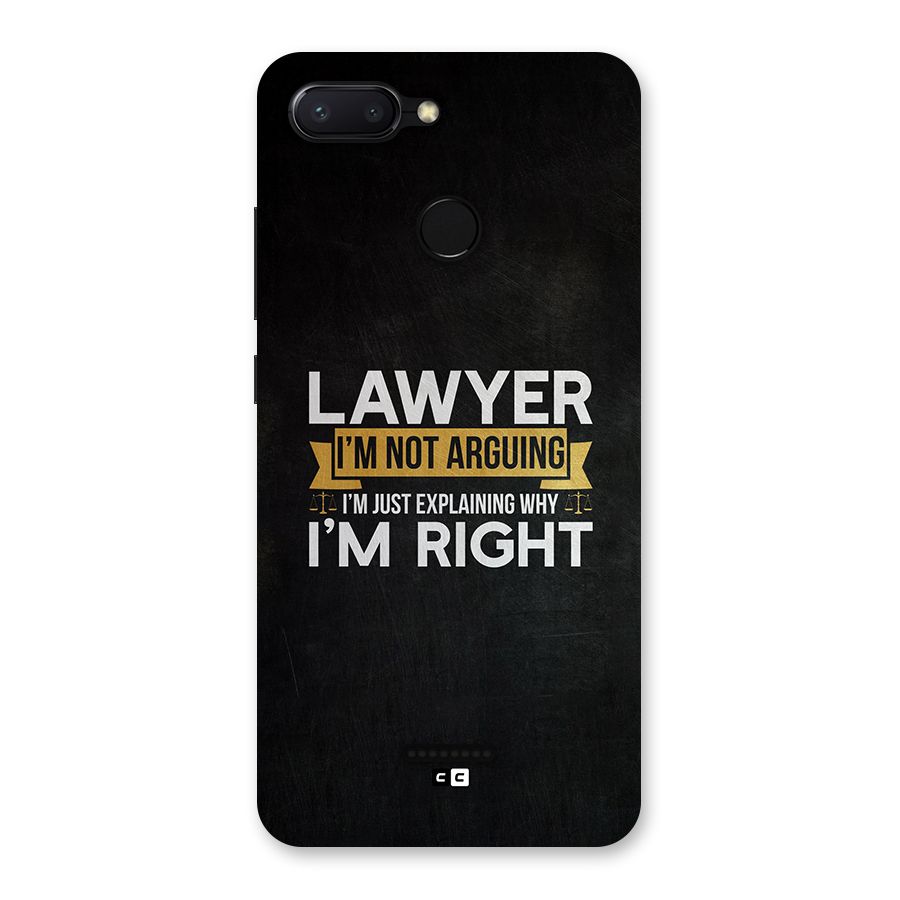 Lawyer Explains Back Case for Redmi 6