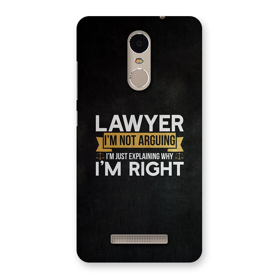Lawyer Explains Back Case for Redmi Note 3