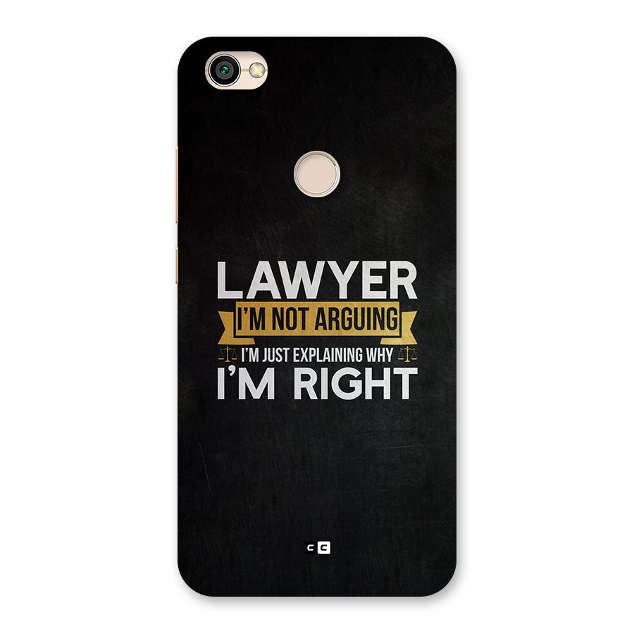 Lawyer Explains Back Case for Redmi Y1 2017