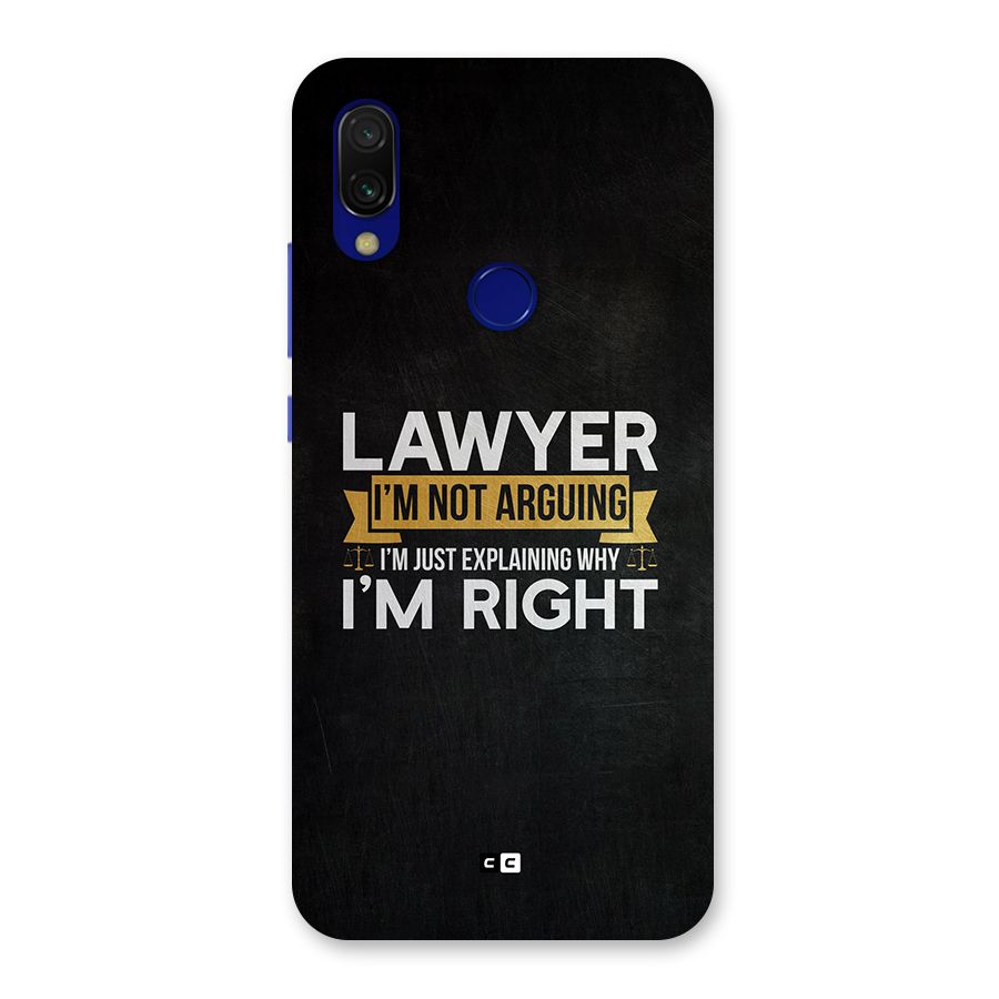 Lawyer Explains Back Case for Redmi Y3
