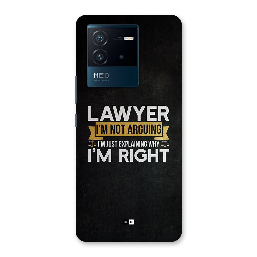Lawyer Explains Back Case for Vivo iQOO Neo 6 5G