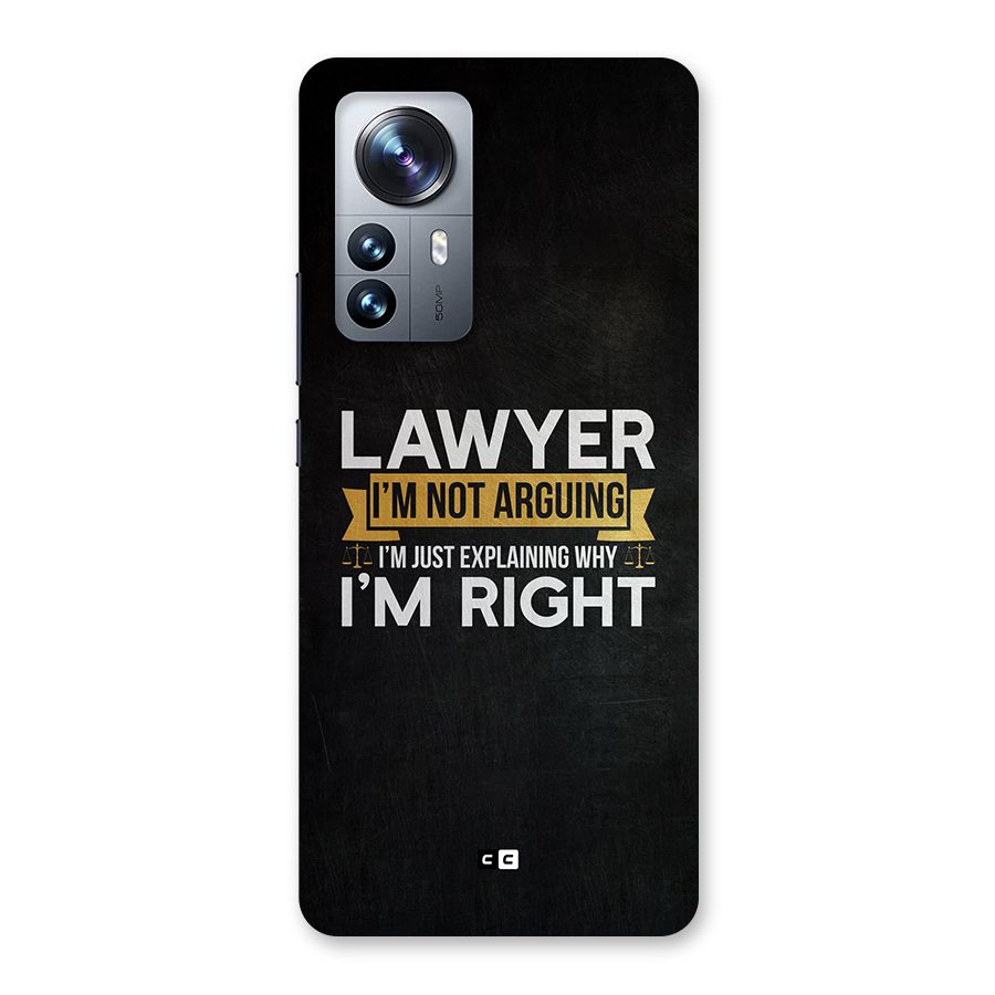 Lawyer Explains Back Case for Xiaomi 12 Pro