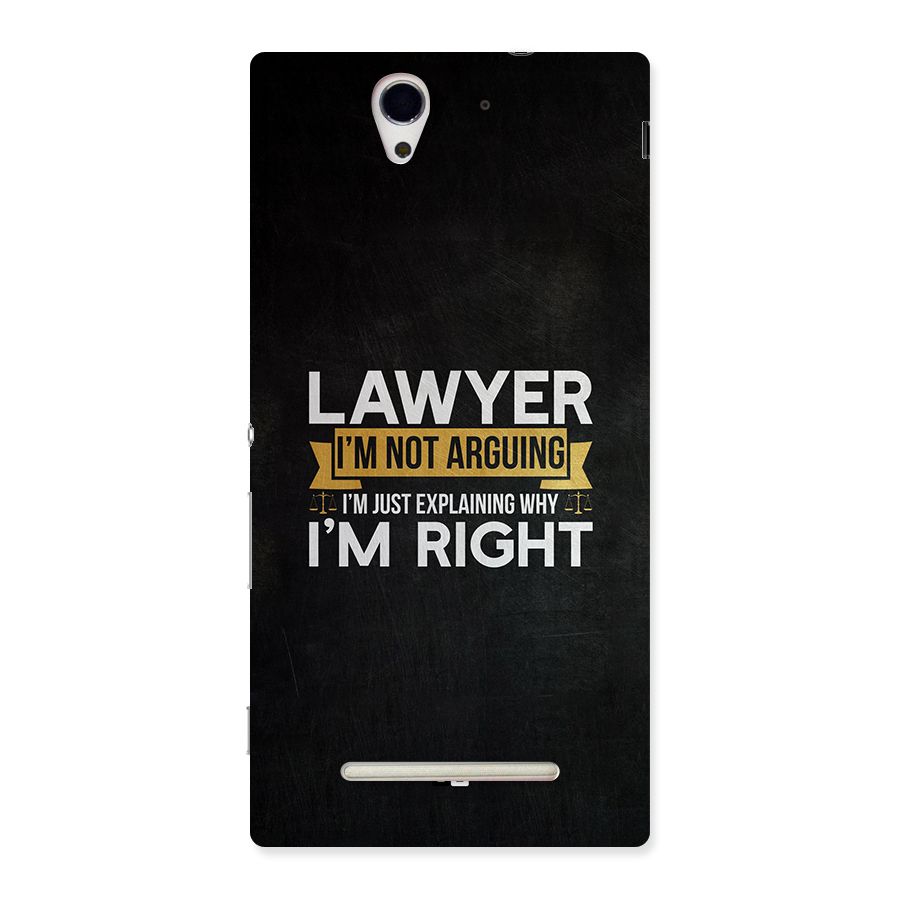Lawyer Explains Back Case for Xperia C3