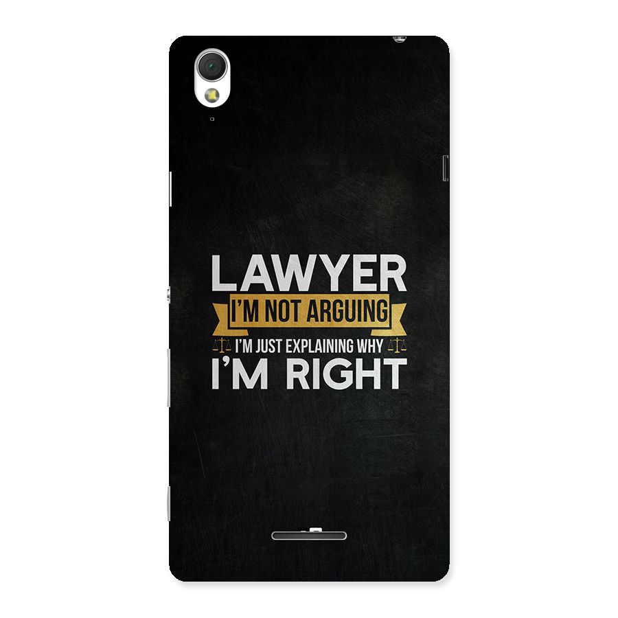 Lawyer Explains Back Case for Xperia T3