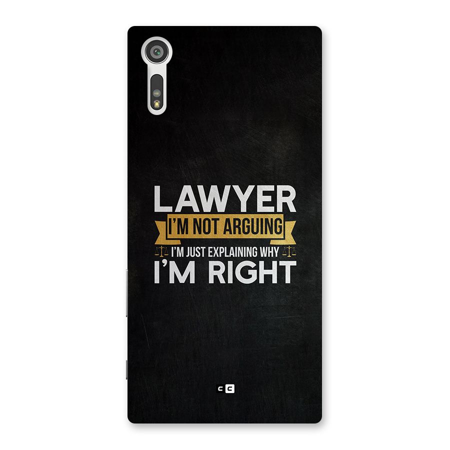 Lawyer Explains Back Case for Xperia XZ