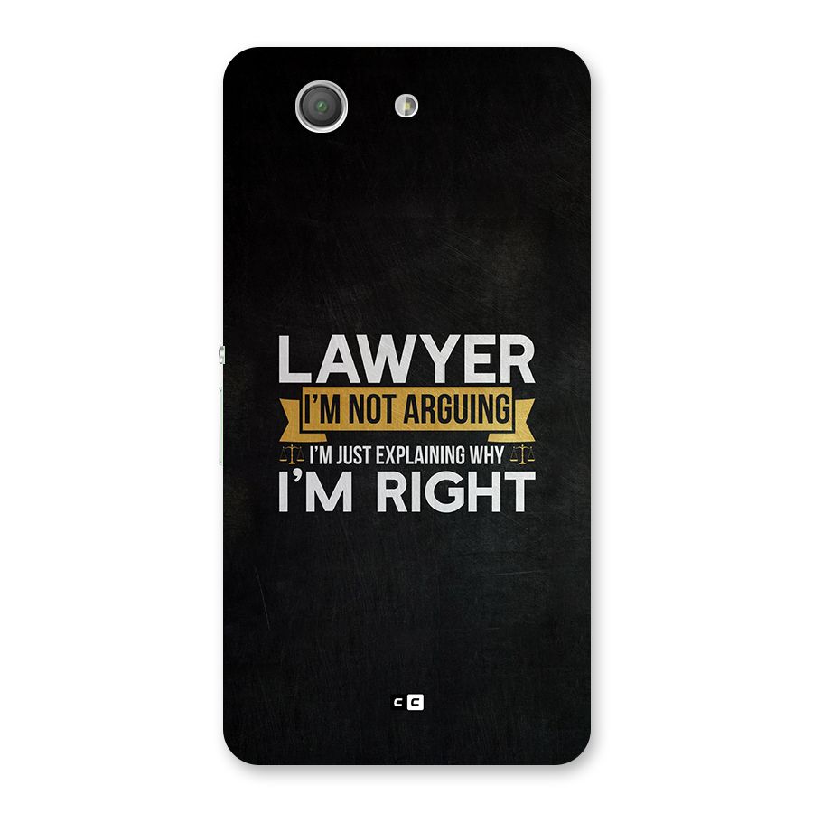 Lawyer Explains Back Case for Xperia Z3 Compact