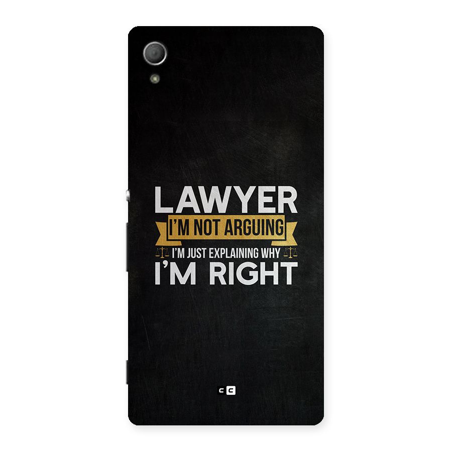 Lawyer Explains Back Case for Xperia Z3 Plus