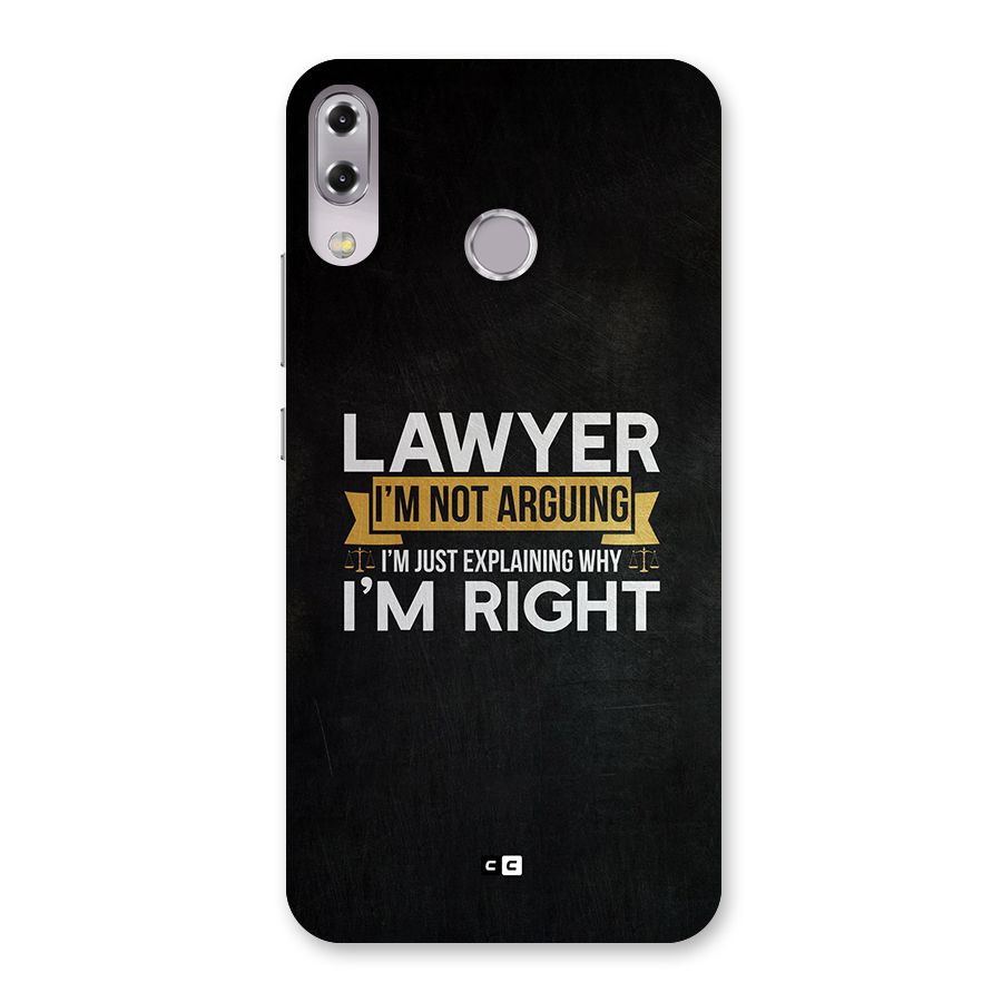 Lawyer Explains Back Case for Zenfone 5Z