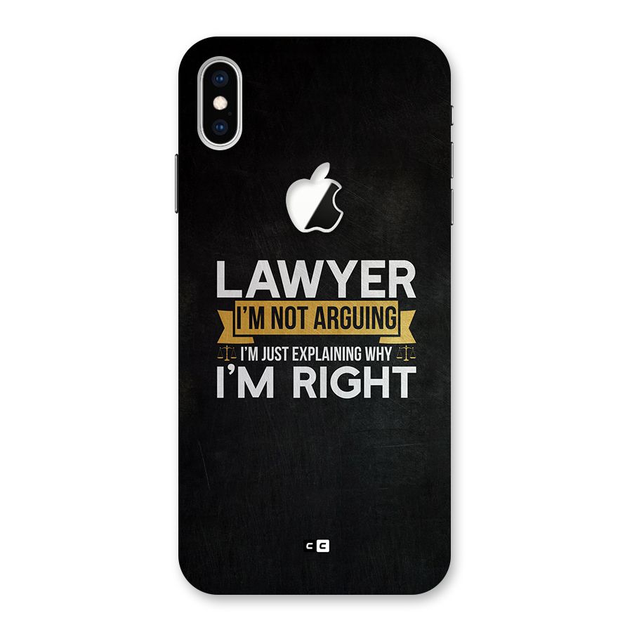 Lawyer Explains Back Case for iPhone XS Max Apple Cut