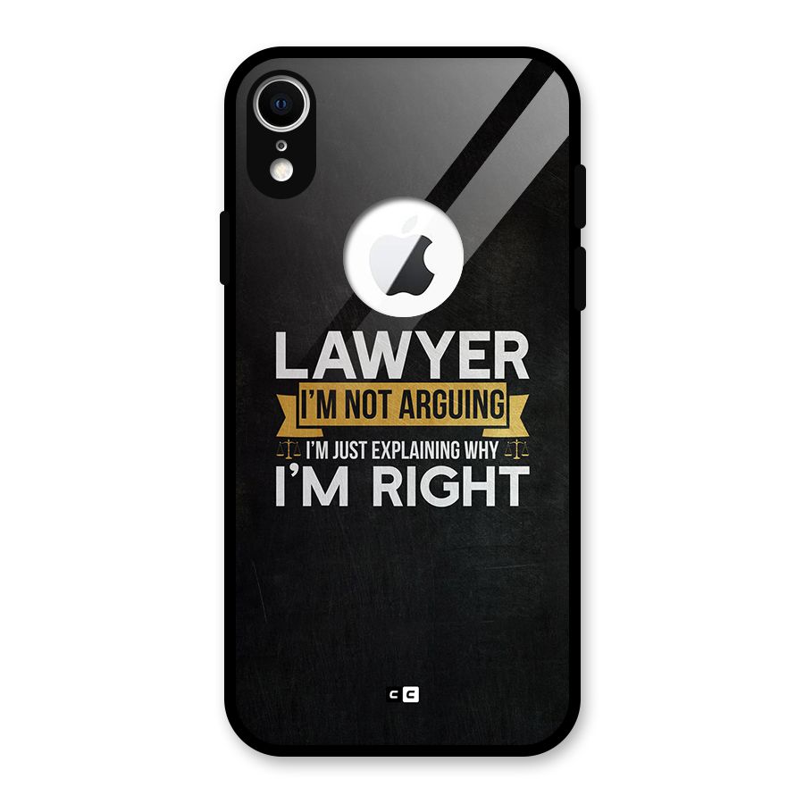 Lawyer Explains Glass Back Case for iPhone XR Logo Cut