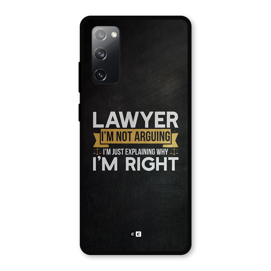 Lawyer Explains Metal Back Case for Galaxy S20 FE 5G