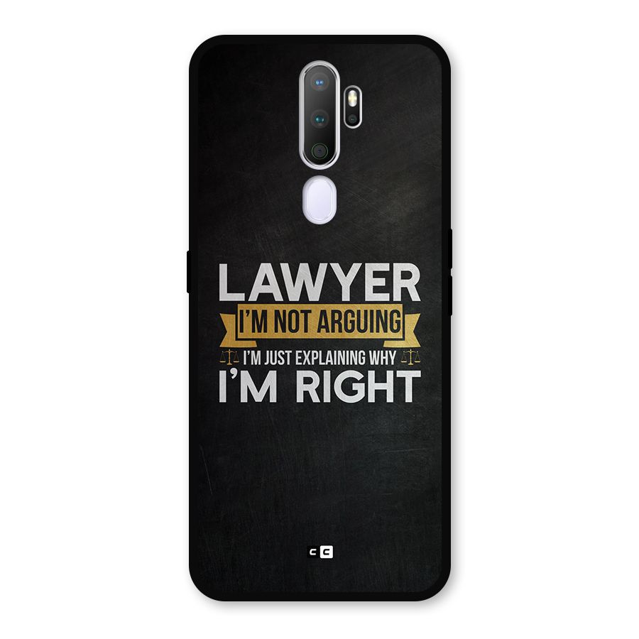 Lawyer Explains Metal Back Case for Oppo A9 (2020)