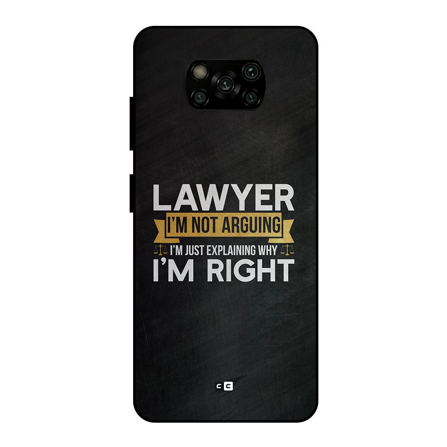 Lawyer Explains Metal Back Case for Poco X3