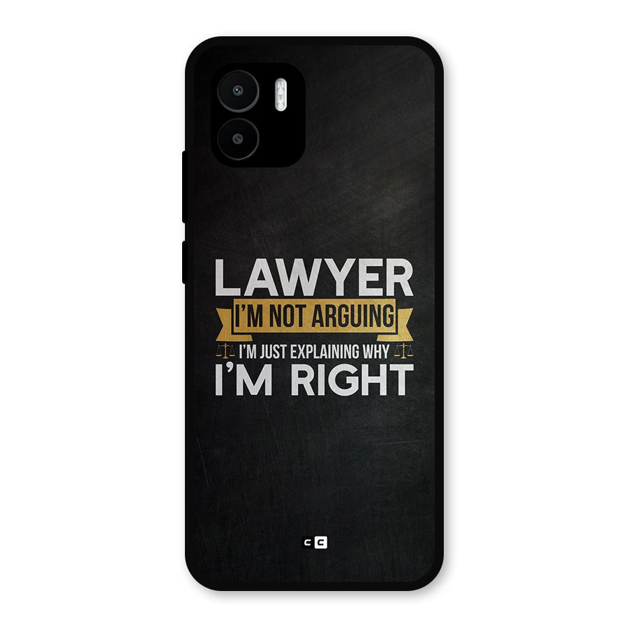 Lawyer Explains Metal Back Case for Redmi A2