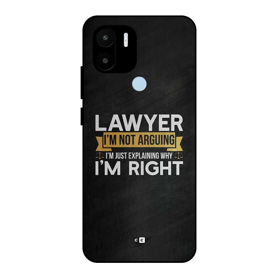 Lawyer Explains Metal Back Case for Redmi A2 Plus