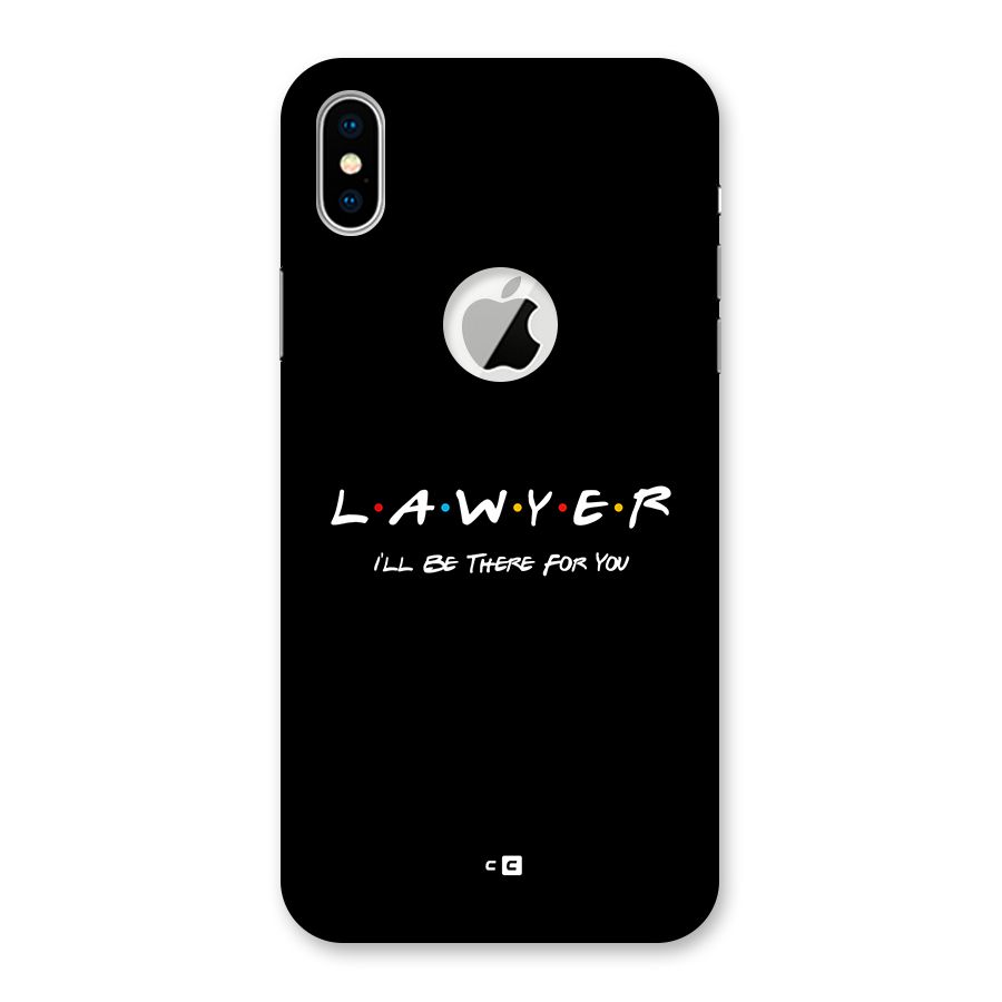 Lawyer For You Back Case for iPhone X Logo Cut
