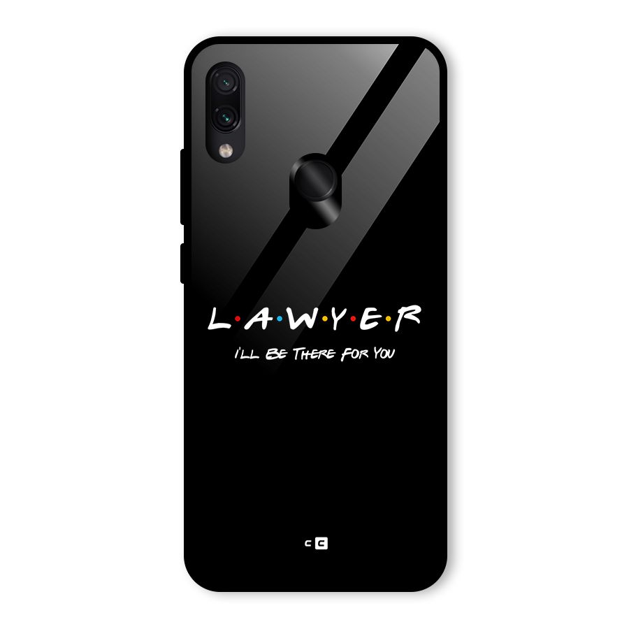 Lawyer For You Glass Back Case for Redmi Note 7
