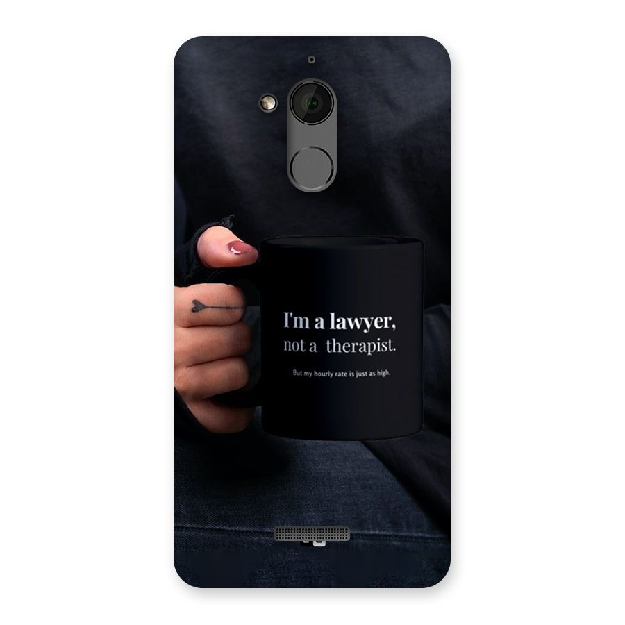 Lawyer Not Therapist Back Case for Coolpad Note 5
