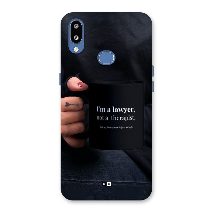 Lawyer Not Therapist Back Case for Galaxy M01s