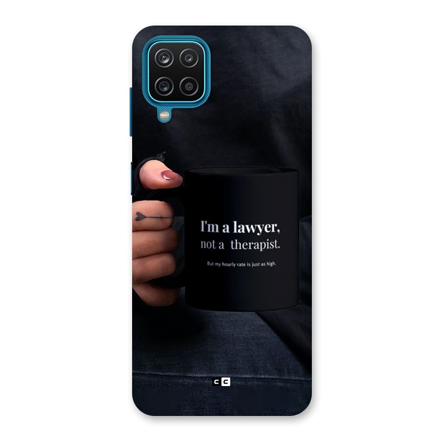 Lawyer Not Therapist Back Case for Galaxy M12