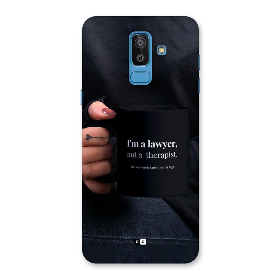 Lawyer Not Therapist Back Case for Galaxy On8 (2018)