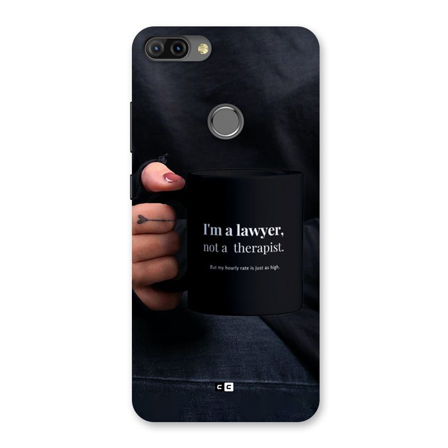 Lawyer Not Therapist Back Case for Infinix Hot 6 Pro