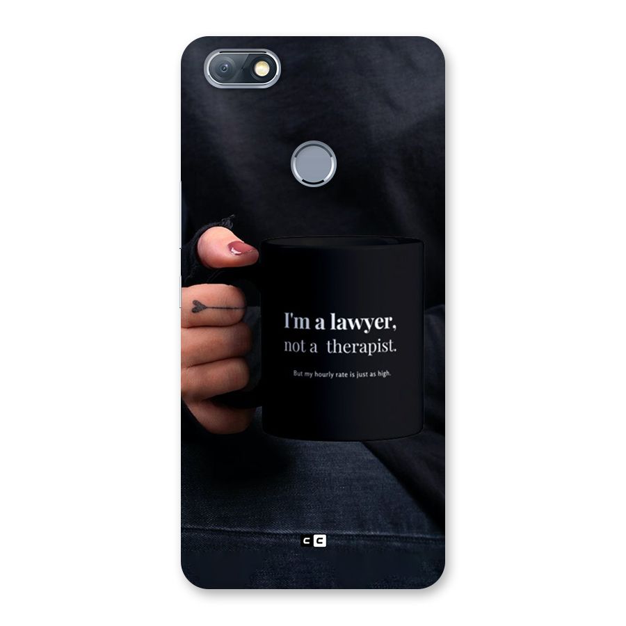 Lawyer Not Therapist Back Case for Infinix Note 5