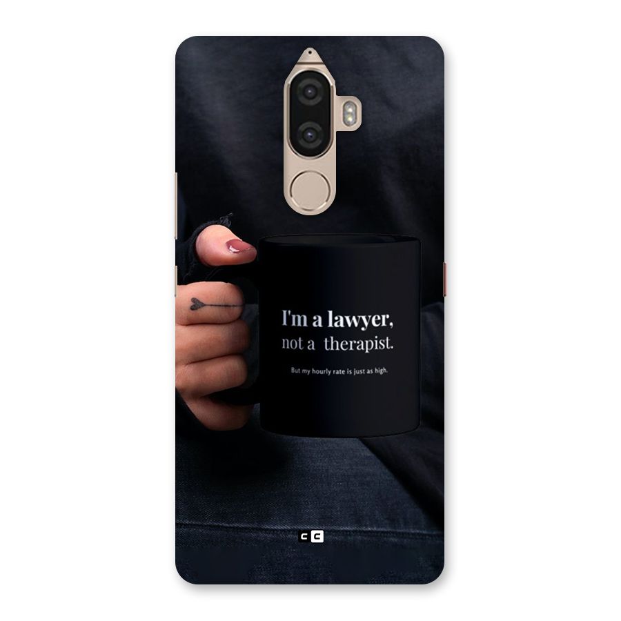 Lawyer Not Therapist Back Case for Lenovo K8 Note