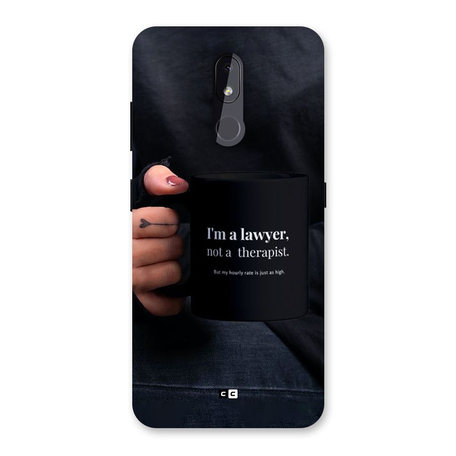 Lawyer Not Therapist Back Case for Nokia 3.2