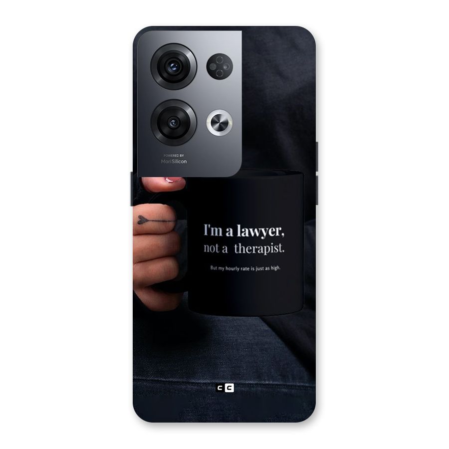 Lawyer Not Therapist Back Case for Oppo Reno8 Pro 5G