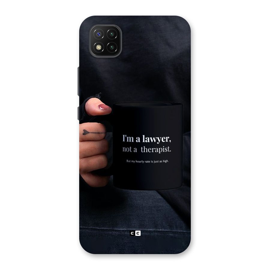 Lawyer Not Therapist Back Case for Poco C3