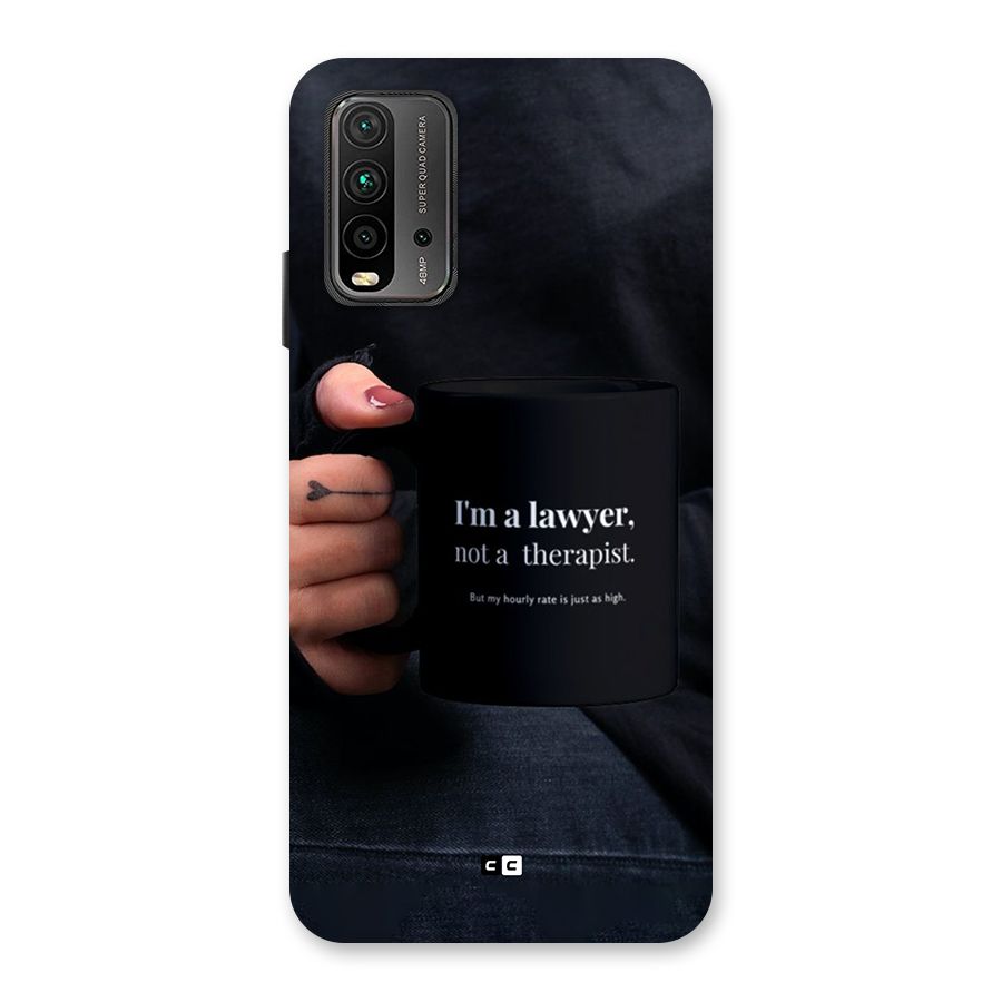Lawyer Not Therapist Back Case for Redmi 9 Power